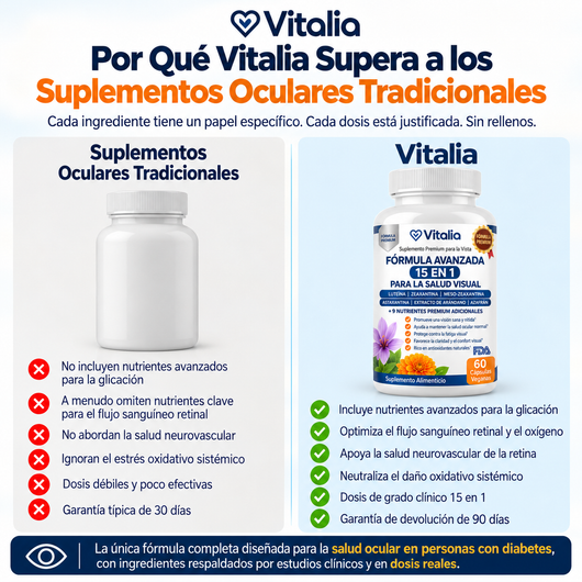 Vitalia® Visión 15 en 1 – Fórmula Avanzada para el Cuidado Ocular