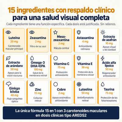 Vitalia® Visión 15 en 1 – Fórmula Avanzada para el Cuidado Ocular