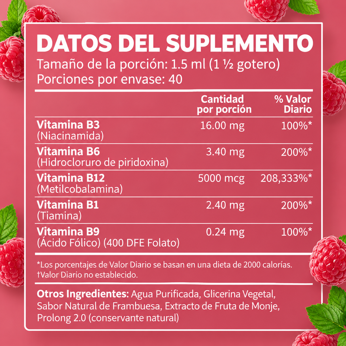 Vitalia Gotas Naturales De Vitamina B